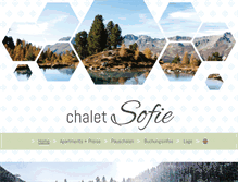 Tablet Screenshot of chaletsofie.at